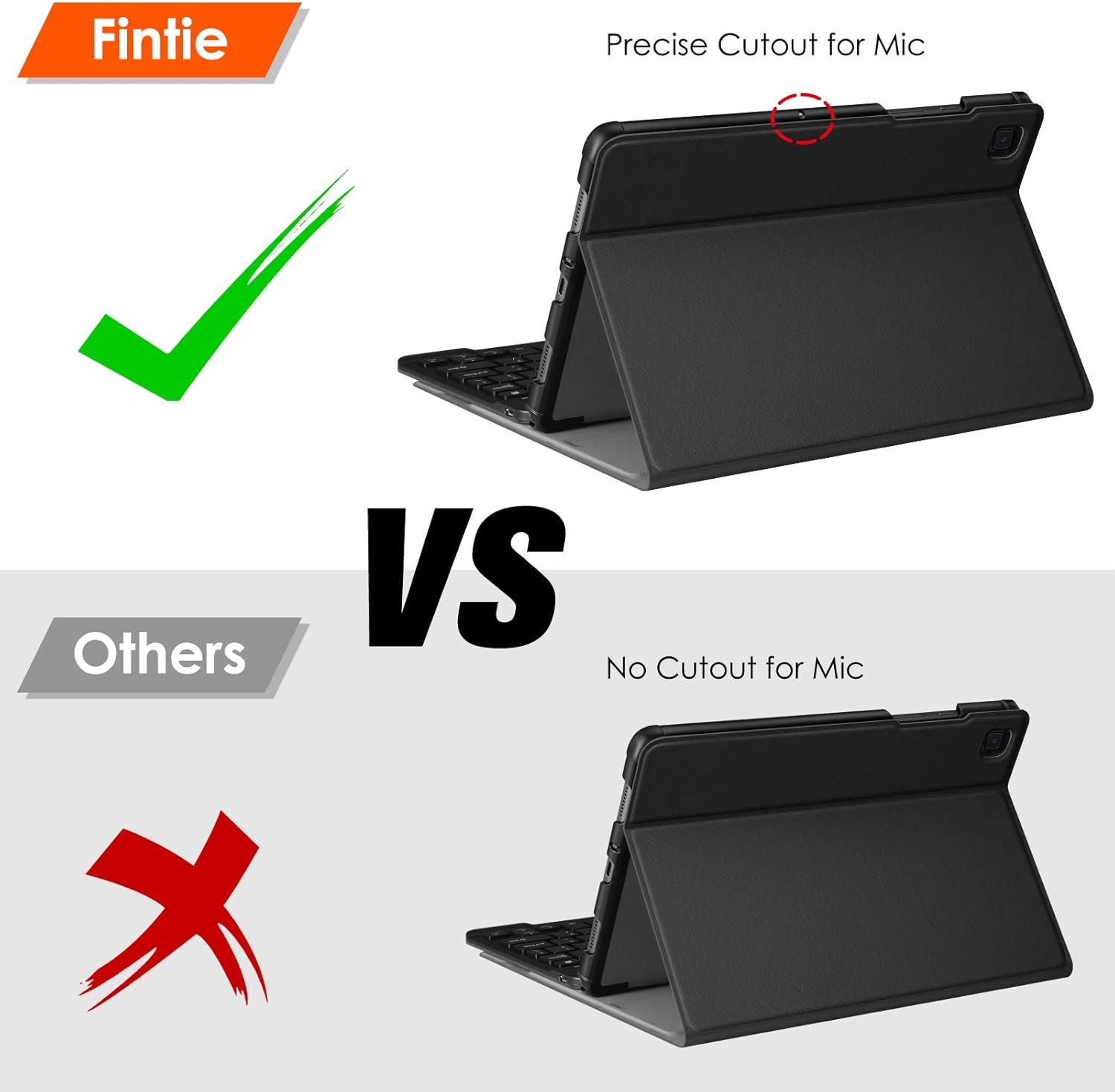 FINTIE Keyboard Case for Samsung Galaxy Tab A7 10.4 Inch 2022/2020 Model (SM-T500/T503/T505/T507/T509), Slim Lightweight Stand Cover W/Magnetically Detachable Wireless Bluetooth Keyboard, Black