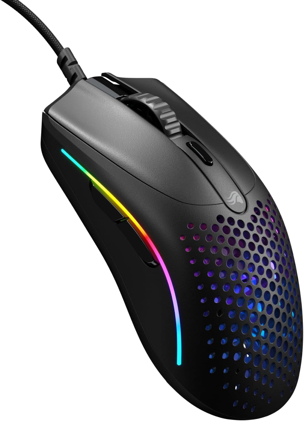 Glorious Model D Wired Gaming Mouse - 68G Superlight Honeycomb Design, RGB, Ergonomic, Pixart 3360 Sensor, Omron Switches, PTFE Feet, 6 Buttons - Glossy White