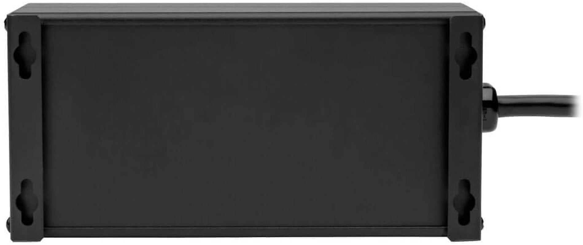 Tripp Lite Isobar 4 Outlet Surge Protector Power Strip with 2 USB Charging Ports, 8Ft Long Cord, Right-Angle Plug, Metal, 3330 Joules, Lifetime Limited Warranty & $50K Insurance (Ibar4Ultrausbb),Black